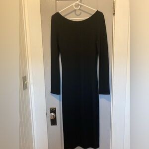 Elegant Charli Black Long Sleeve Dress